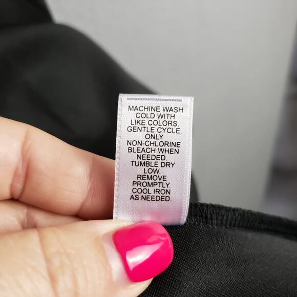 Cato Size 4‎ Sleeveless Fit & Flare Mini Dress Black Illusion Top Cocktail Event - Picture 8 of 11